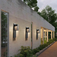 Load image into Gallery viewer, Black/Bronze Outdoor Waterproof LED Aluminum Wall Light With Motion Sensor
