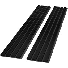 Carregar imagem no visualizador da galeria, Black Solid Wood Acoustic Slat Wall Panels (Broad Strip)
