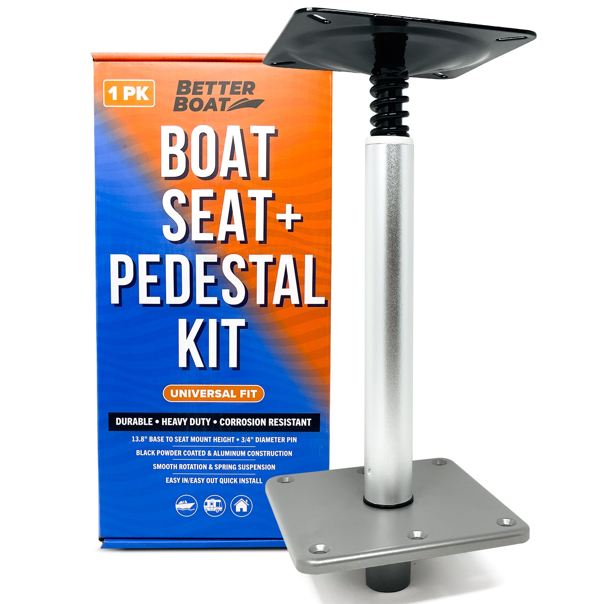 boat seat accessories bass fishing Boat Pedestal Seat Package Boat Seat Kit