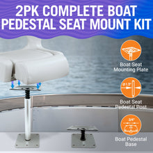 Cargar imagen en el visor de la galería, Boat Pedestal Seat Package Boat Seat Kit
