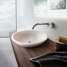 Load image into Gallery viewer, Botticino Marble Natural Stone Oval Shape Above Vanity Vessel Sink Honed (W)16&quot; (L)20.5&quot; (H)6&quot;
