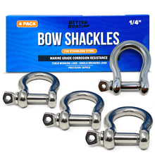 Load image into Gallery viewer, Stainless Steel Bow Shackles
