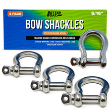 Load image into Gallery viewer, Stainless Steel Bow Shackles
