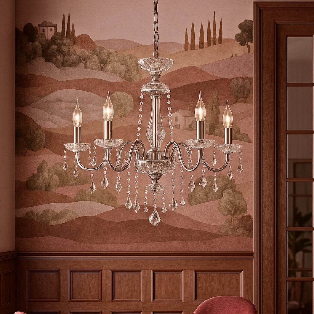 Brigitte Chandelier - Champagne Silver