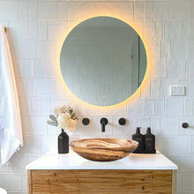 Carregar imagem no visualizador da galeria, Brown Onyx Translucent Natural Stone Above Vanity Vessel Sink Polished (D)16&quot; (H)4&quot;
