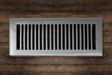 Cargar imagen en el visor de la galería, Cast Brass Contemporary Vent Covers - Brushed Nickel
