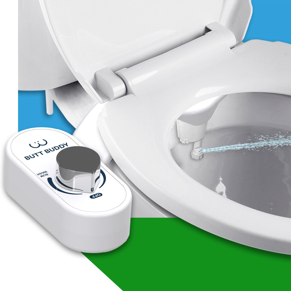 BUTT BUDDY Duo - Rear & Front Water Sprayer Bidet Toilet Attachment