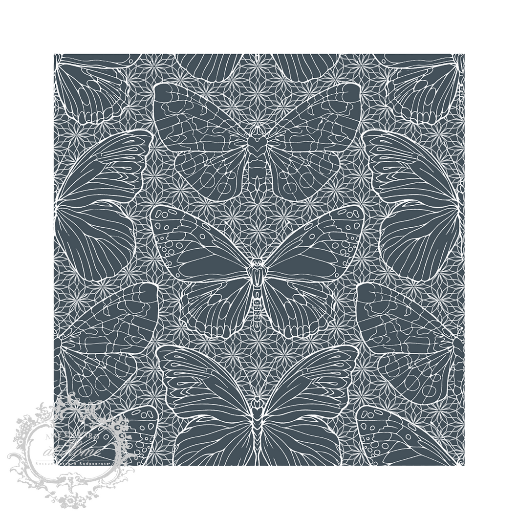 Butterflies Are Free - Mesh Stencil 12x12