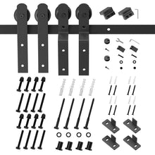 Carregar imagem no visualizador da galeria, Bypass Sliding Barn Door Hardware Kit Basic I Pulley (No Door)
