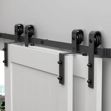 Carregar imagem no visualizador da galeria, Bypass Sliding Barn Door Hardware Kit Basic J Pulley (No Door)
