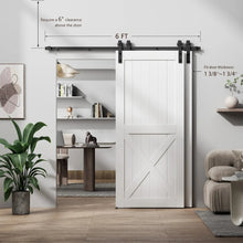 Carregar imagem no visualizador da galeria, Bypass Sliding Barn Door Hardware Kit Basic J Pulley (No Door)
