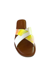 Load image into Gallery viewer, Bamboo Finest-17 Slip on Women&#39;s Cross Strap Sandals in Pink
