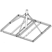 Load image into Gallery viewer, Heavy-Duty Non-Penetrating Flat Roof Mount with 2 3/8″ OD Mast
