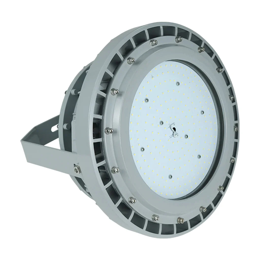 LED Explosion Proof 250W Round High Bay Light Class 1 and Division 1, 5000K- Non-Dimmable, 32500LM, AC100-277V-IP66