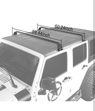 Load image into Gallery viewer, Hooke Road Roof Rack Cross Bars Kayak Cargo Carriers Compatible with Jeep Wrangler JK JL Gladiator JT 2007-2024 (4-Door Hard Top)
