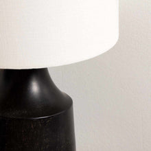 Load image into Gallery viewer, Canayan Black and Natural Resin Table Lamp
