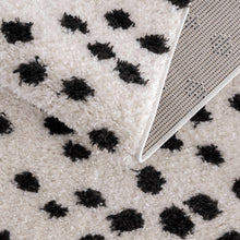 Carregar imagem no visualizador da galeria, Cansu Black &amp; White Dotted Area Rug
