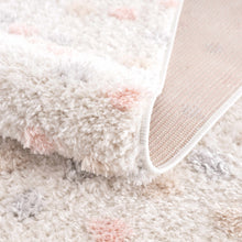 Carregar imagem no visualizador da galeria, Cansu Pink &amp; Cream Dotted Area Rug

