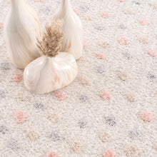 Carregar imagem no visualizador da galeria, Cansu Pink &amp; Cream Dotted Area Rug

