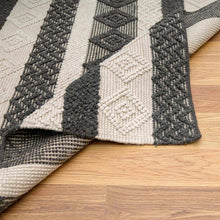 Load image into Gallery viewer, Whittington Black&amp;White Wool Rug - Clearance
