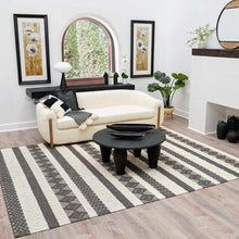 Load image into Gallery viewer, Whittington Black&amp;White Wool Rug - Clearance
