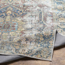 Carregar imagem no visualizador da galeria, Blue Catigpian Distressed Washable Area Rug - Clearance
