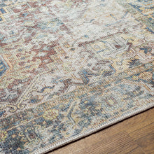 Carregar imagem no visualizador da galeria, Blue Catigpian Distressed Washable Area Rug - Clearance
