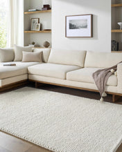 Cargar imagen en el visor de la galería, Clayne Beige Premium Wool Area Rug
