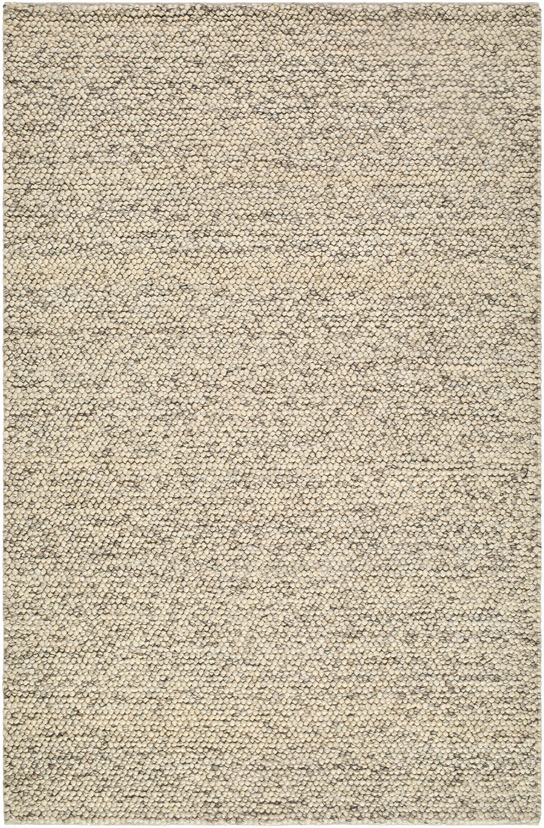 Clayne Beige & Charcoal Premium Wool Area Rug