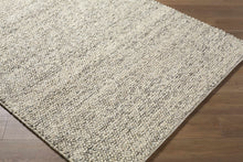 Cargar imagen en el visor de la galería, Clayne Beige &amp; Charcoal Premium Wool Area Rug
