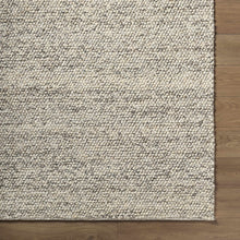 Cargar imagen en el visor de la galería, Clayne Beige &amp; Charcoal Premium Wool Area Rug
