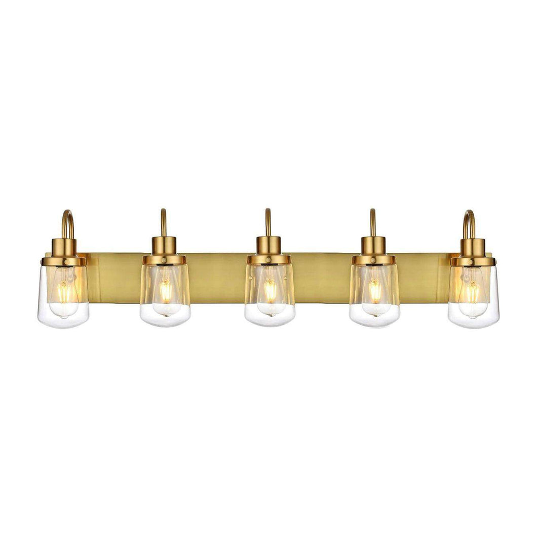 YAOHONG Modern Bathroom Vanity Light 5 Lights Lamp