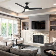 Load image into Gallery viewer, 52&quot; 4 Speed Wall Control Ceiling Fan with LED Lighting
