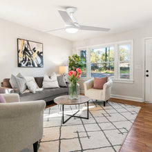 Load image into Gallery viewer, 52&quot; 4 Speed Wall Control Ceiling Fan with LED Lighting
