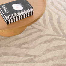 Load image into Gallery viewer, Beige Manteca Zebra Print Area Rug
