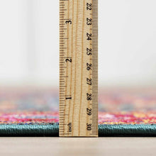 Cargar imagen en el visor de la galería, Cleveland Colorful Traditional Area Rug - Teal, Aqua, Navy
