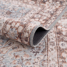 Load image into Gallery viewer, Dauis Blue Persian Style Washable Rug - Promo
