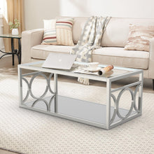 Load image into Gallery viewer, 47&quot; Contemporary Coffee Table in Chrome
