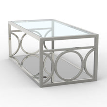 Load image into Gallery viewer, 47&quot; Contemporary Coffee Table in Chrome
