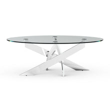 Load image into Gallery viewer, 17&quot; H Contemporary Glass Coffee Table in Living Room, Bedroom
