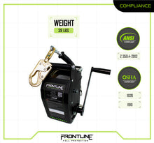Load image into Gallery viewer, Frontline RUW60 MEGApod 60&#39; Confined Space Winch with Galvanized Steel Cable
