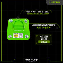 Cargar imagen en el visor de la galería, Concrete and Steel D-Ring Reusable Anchor Plate
