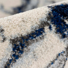 Carregar imagem no visualizador da galeria, Glendon Cream Blue Marble Rug
