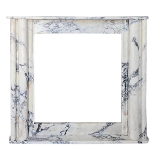 Calacatta Viola Marble Hand-carved Fireplace Mantel Polished (L)54