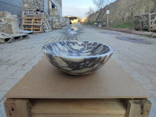 Carregar imagem no visualizador da galeria, Calacatta Viola Marble Oval Shape Above Vanity Bathroom Sink (W)18&quot; (L)14&quot; (H)5&quot;
