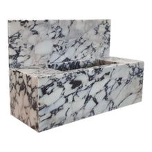 Load image into Gallery viewer, Calacatta Viola Marble Rectangular Wall-mount Bathroom Sink with 10&quot; Backsplash (W)16&quot; (L)32&quot; (H)10&quot;
