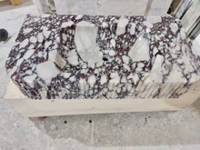 Carregar imagem no visualizador da galeria, Calacatta Viola Marble Wall-mount Bathroom Vanity Sink Ribbed Textured Front (W)18&quot; (L)32&quot;
