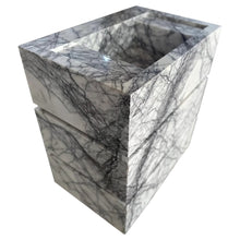 Carregar imagem no visualizador da galeria, Calacatta Viola Marble Stand-Alone Drawer Sink (W)20&quot; (L)30&quot; (H)34&quot;

