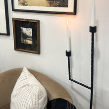 Carregar imagem no visualizador da galeria, 50 Inch Black Iron Floor Candelabra
