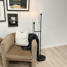 Carregar imagem no visualizador da galeria, 50 Inch Black Iron Floor Candelabra
